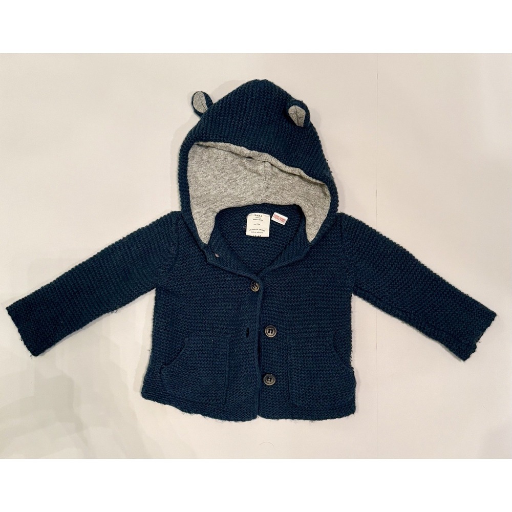 Zara Sweater Top Shirt Girl 12-18 months knit , button up cardigan